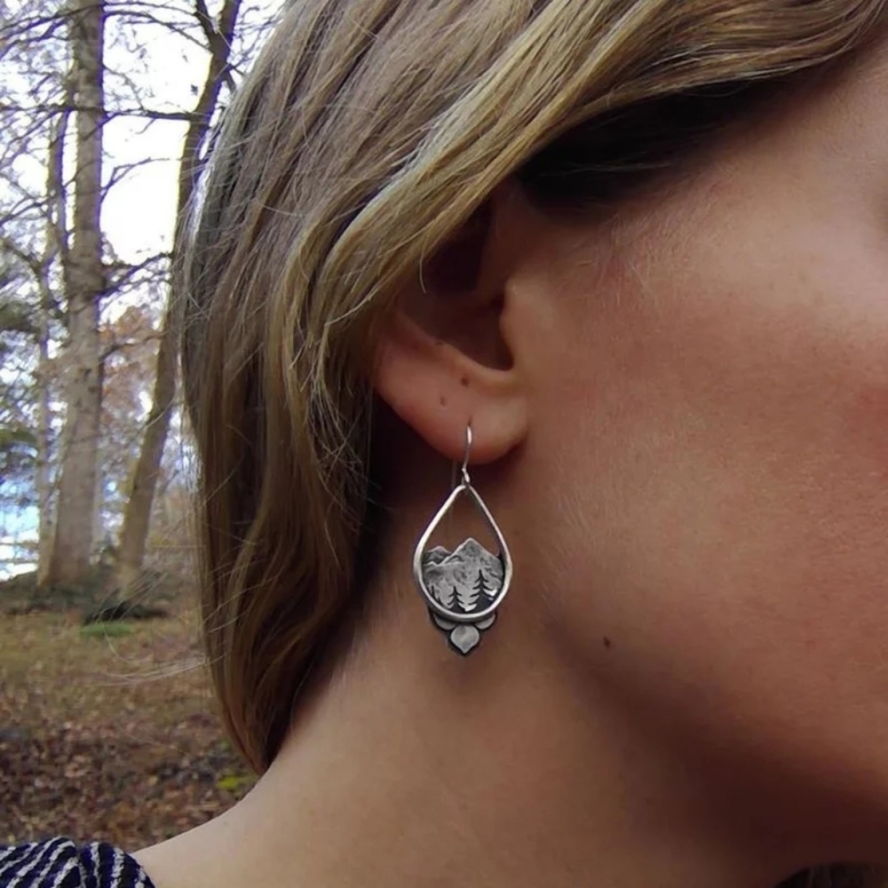 Mountain earrings - Picture 5 of 5